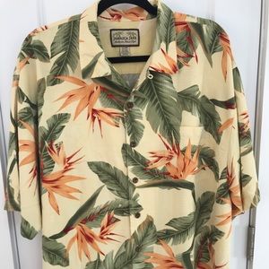 Jamaica Jaxz silk Hawaiian camp shirt XL